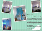 OctoRose Four Post Mosquito Net for Bed Canopy -Fits Queen, King, California King Beds-Indoor & Outdoor Use- Ivory