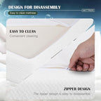 PayLessHere Base Foam Mattress 8 inch Mattress, CertiPUR-US Certified,Breathable Bed Mattress for Cooler Sleep Supportive & Pressure Relief,Removable Soft Cover,White Twin
