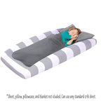 The Shrunks Travel Toddler Bed with Safety Bumpers | Kids Inflatable Portable Toddler Bed with Rails | Junior Air Mattress | Blow Up Air Mattress