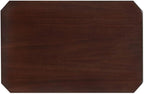 Leick Home Boa End Table, Solid Wood, Narrow, Bottom Display Shelf, Easy-Assembly, For Living Room/Bedroom, Chocolate Oak, 24.0 in. L x 14.0 in W x 24.0 in. H, 10305
