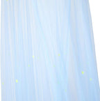 BCBYou Baby Canopy Mosquito Net with Fluorescent Stars, Glow in Dark for Kids, Adults & Full Size Bed (Light Blue)