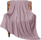BEDELITE Fleece Blanket Dusky Violet Throw Blankets for Couch & Bed, Luxury Plush Cozy Fuzzy Blanket 50x60 inches, Super Soft Warm Lightweight Throw Blanket for Travel Camping