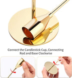 Metal Gold Taper Candle Holder for Wedding, Dinning, Party, Fits 3/4 inch Thick Candle&Led Candles (Set of 6 Pcs)