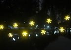 Solar Christmas Lights Outdoor Waterproof 30 LED 20 ft 8 Modes Solar Powered Snowflake String Lights for Garden Patio Yard Home Christmas Tree Parties(Warm White)