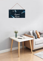 Personalized Space Decor for Boys Room Outer Space Theme Room Decor for Boys,Astronaut Wall Art Decor for Kids Room Boys Bedroom Comet Nursery Playroom