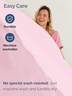 Extra Deep Cal King Sheet Set - 6 Piece Breathable and Cooling Sheets - Hotel Luxury Bed Sheets Set - Easy Fit - Soft, Wrinkle Free and Comfy Sheets Set - Light Pink Sheet Set with Extra Deep Pockets