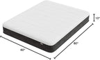 Swbvs Firm Queen Mattress, 10 Inch Cooling-Gel Memory Foam & Pocket Spring Hybrid, Firm Feel, Queen Size Mattresses, CertiPUR-US Certified, Fiberglass Free