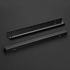 Ravinte Hardware 12 Pack Black Cabinet Handles, 11.8 Inch (300mm) Finger Edge Pulls, 8.8 Inch Hole Center, Finger Pulls for Cabinets