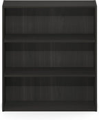 Furinno Basic Book Shelf, 3-Tier Bookshelf, Cube Storage Organizer Bookcase with Open Shelf, 7 x 24 x 26, for Living Room, Bedroom, Home Office, Espresso