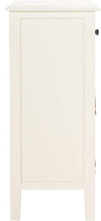 Safavieh Home Collection Everly Drawer , Vintage White 1-Drawer 2 Removable Baskets Side Table