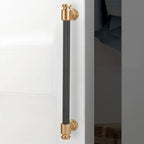 10 Pack 6-1/4" Hole Center(160mm) Matte Black and Champagne Bronze Kitchen Cabinet Handles Cabinet Pulls Black Drawer Pulls Kitchen Cabinet Hardware Kitchen Handles