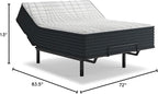 Signature Design by Ashley Hybrid 1300 13 Inch Plush Gel Memory Foam Mattress with Edge Support for Pressure Relief, California King, Fiberglass Free, Mattress in A Box