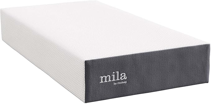 Modway MOD-7102-WHI Mila 12" Twin Mattress, White