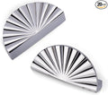 20 Pack 3 Inch (76mm) Polished Chrome Cabinet Pulls Cup Flat Drawer Handles Kitchen Cupboard Pull Bathroom Dresser Sunflower Handle Unique Hardware for Furniture Wardrobe Door TYH-BC-20