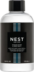 NEST New York Reed Diffuser Liquid Refill, Ocean Mist & Sea Salt - 5.9 fl oz - Fragrance for Up to 90 Days - Flame Free