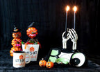 Boston International Halloween Taper Candle Holders, Set of 2, 3 x 8-Inches, Skeleton Hands