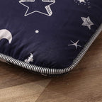 MAXYOYO Navy Star Futon Mattress Japanese Floor Mattress Tatami Floor Mat Foldable Bed Portable Camping Mattress Kids Sleeping Pad Floor Lounger Couch Bed Twin Size