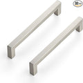 Ravinte 32 Pack 6-1/4 Inch Kitchen Square Cabinet Handles Satin Nickel Pulls Brushed Nickel Kitchen Cabinet Hardware Handles for Cupboard Drawer Pulls