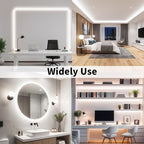 iNextStation 32.8ft/10M White LED Strip Light, 24V 2835 SMD 600 LEDs Flexible Cuttable Waterproof LED Tape Light for Bedroom Kitchen Cabinet Wardrobe TV (Power Adapter not Included)