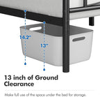 Yaheetech Twin Size Bed Frame Metal Platform Bed with Curved Design Headboard Footboard/No Box Spring Needed/Mattress Foundation/Heavy-Duty Support/Easy Assembly/Black