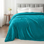 BEDELITE Fleece Blanket King Size Blankets for Bed, Luxury Plush Cozy Fuzzy Blanket 108x90 inches, Super Soft Warm Lightweight Throw Blanket All Seasons Suitable, Bluebird