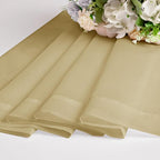 OWENIE Sheer Curtains 54 Inch Length 2 Panels Set, Gold Sheer Curtain for Living Room, Clear Short Curtains for Small Window, 2 Pcs 84 Width 54 Long, Gold