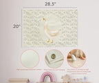 Silly Goose Nursery Rectangular Canvas Banner-Flag Wall Sign Decor for Boys Girls Toddler Kids,Baby Room Above Crib Playroom Reading Room Bedroom Decor-Easter Baby Shower Birthday Christmas Gift