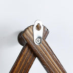 AMAPON Accordion Style Expandable Wall Wooden Coat Rack 13 Hooks (Pegs) Hang Hats Jackets Coffee Mug Purses Necklaces Towels Cap Leash Scarves Data Line Kitchenware (Walnut Color 2 Pack)