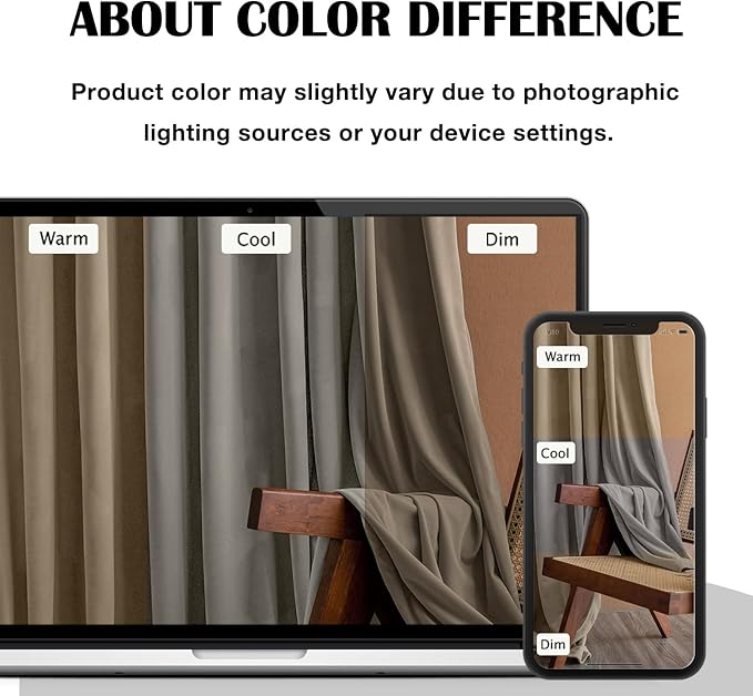 Lazzzy Velvet Blackout Curtains Thermal Insulated Room Window Drapes Super Soft Luxury Curtains for Living Room Bedroom Rod Pocket 2 Panels, Light Taupe, 52" W x 96" L