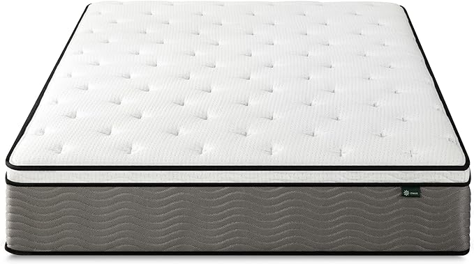ZINUS 12 Inch Support Plus Pocket Spring Hybrid Mattress, Full, Strong Coils for Durable Support, Pocket Innersprings for Motion Isolation, Mattress in A Box