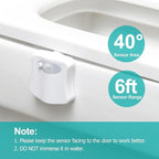 The Original Toilet Night Light Gadget, Fun Bathroom Lighting Add on Toilet Bowl Seat, Motion Sensor Activated LED 9 Color Modes - Weird Novelty Funny Birthday Gag Gifts for Men, Dad, Kids & Toddlers