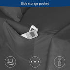 Moonsea Full Sheet Set for Extra Deep Pocket Air Mattress - Full Size Sheet Sets - Sheets with Pocket on Side - Easily Fits Extra Deep 16 in to 24 in Pillow Top Air Mattress (Black)