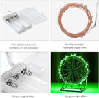Mikasol Fairy Lights Battery Operated, 4 Pack Mini 3*AAA Battery Powered Copper Wire Led Starry String Lights Firefly Lights for Bedroom, Christmas, Parties, Decoration (5m/16ft Green)