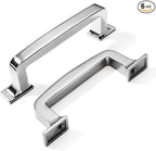 Khtumeware 6 Pack 3-3/4 Inch Cabinet Handles - Polished Chrome Pulls for Drawers, Cupboards, Kitchen Hardware