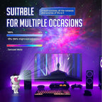 Mooyran Colorful Astronaut Galaxy Projector - Special Limited Edition Star Lights for Bedroom Astronaut Space Projector, Starry Ceiling Lamp with Timer & Remote, Adults Room Decor