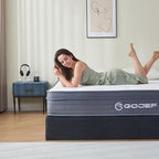 Full Size Mattress, 12 Inch Hybrid Mattress in a Box with Independent Pocket Spring - Zoned Support, Soft and Comfortable, Pressure Relief, Medium Firmness, CertiPUR-US Certified