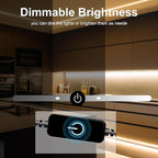 COB LED Strip,LED Strip Lights 5M/16.4ft,Touch Dimmable LED Strips,CRI90+,2700K Warm White cob led,1600LEDs,24V LED Tape Lights,Indoor for Bedroom, Kitchen, TV, Mirror,Cabinet
