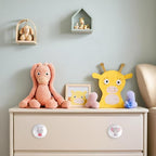 6 Pack 1.5" 6pack Kids Nursery Animal Ceramic Cute Door Cabinet Decorative Cabinet Dresser Drawer Knobs Lion Drawer Pulls (Zebra)