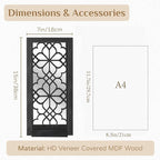 Black Candle Sconces Wall Decor - Gothic Wood Candle Shelves Decor for Plant Display - Halloween Wall Candle Holder Vintage Sconces for Office Fireplace Window Hallway