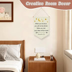 Christian Wall Banner Kids Religious Bible Verse Hanging Pennant Flag Banner motivational Inspirational Christian Wall Decor for Kids Room Nursery Playroom Baby Room Christmas Birthday Gifts