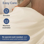 King Sheets Set 6 Piece - Includes 4 Pillowcases - Bed Sheets King Size - Soft Hotel Luxury Bedding - Cooling, Comfy, Cozy & Breathable - 1 Flat & 1 Fitted & 4 Pillowcases w/ Deep Pockets - Off White