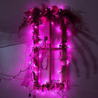 Toodour Purple Halloween Lights, 12.5ft 50 Count Incandescent Halloween String Lights, UL Certified Connectable Mini Bulbs String Lights for Home, Garden, Porch, Yard, Patio, Party, Indoor Decoration