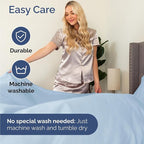 Twin Size 3 Piece Sheet Set - Comfy Breathable & Cooling Bed Sheets Set - Hotel Luxury Bedding for Women, Men, Kids, Teens, Boys & Girls - Deep Pockets, Ultra-Soft, Wrinkle Free - Oeko-Tex - Sky Blue
