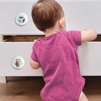 6PCS 1.5" Nursery Safari Animals Ceramics Drawer Handle Pulls Cute Decor Dresser Knobs Children's Cabinet Knob (Bear)