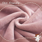 Exclusivo Mezcla Fleece Throw Blanket for Couch, Super Soft and Warm Blankets, Dusty Pink Throw All Season Use, Cozy, Plush, Lightweight, 40x50 Inches