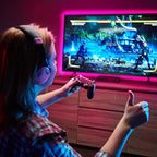 phopollo Led Strip Light, 25ft led Light Strips with Remote & App,Music Sync Mode with Mic, Smart Flexible 24V Led Lights for Bedroom Ceiling, Party,Stairs,USB Powered