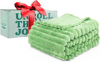 GO Premium Plush Soft Throw Blanket for Couch - Green Fleece Blanket for Living Room, Bedroom, Home Decor - Small Couch Blanket for Men, Women (50x60 Inches)