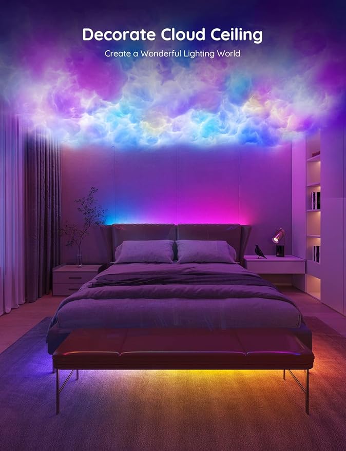 Govee RGBIC LED Strip Lights, 16.4ft WiFi LED Lights Work with Alexa and Google Assistant, Smart LED Strips App Control, DIY, Music Sync, Color Changing Lights for Bedroom, Home Decor