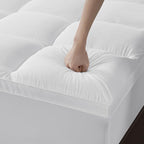 Twin XL Mattress Topper, Extra Thick Pillowtop, Cooling and Plush Mattress Pad Cover for Back Pain,Soft Mattress Protector Cover with 8-21 Inch Deep Pocket(39''x80'')