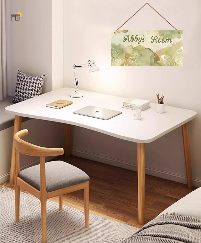 Personalized Butterfly Sign for Little Man Cave Wash Painting Art Décor For Kids Room Custom Name Door Wall Art Decor, Floral Nursery Art Plate For Boys Room Girls Bedroom